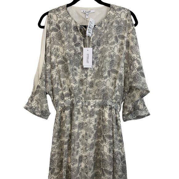 Derek Lam 10 Crosby Silk Floral Cutout Print Midi Dress Size 4 Dolman NWT $595 - Picture 9 of 9